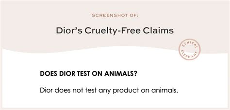 is dior cruelty free 2022